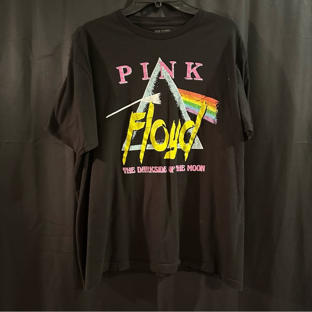 Pink Floyd Black and Pink Logo Tee